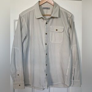 Outerknown Men’s M Organic Cotton Button-Up Shirt | Cream | Sustainable